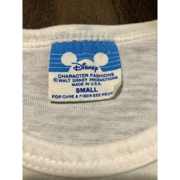Vintage Walt Disney Mickey Mouse  Sleeveless Shirt Women’s Small 1982 Blue Tag - Picture 3 of 5